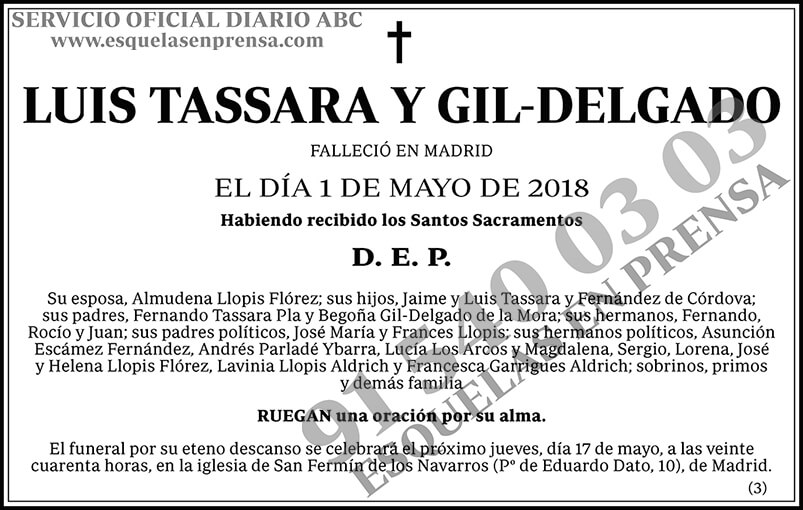 Luis Tassara y Gil-Delgado